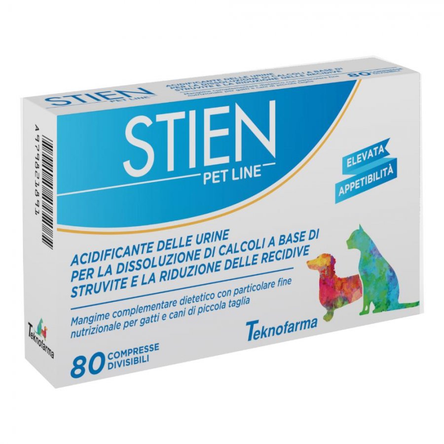 Stien Pet Line - Dissoluzione dei Calcoli per Cani e Gatti - 80 Compresse