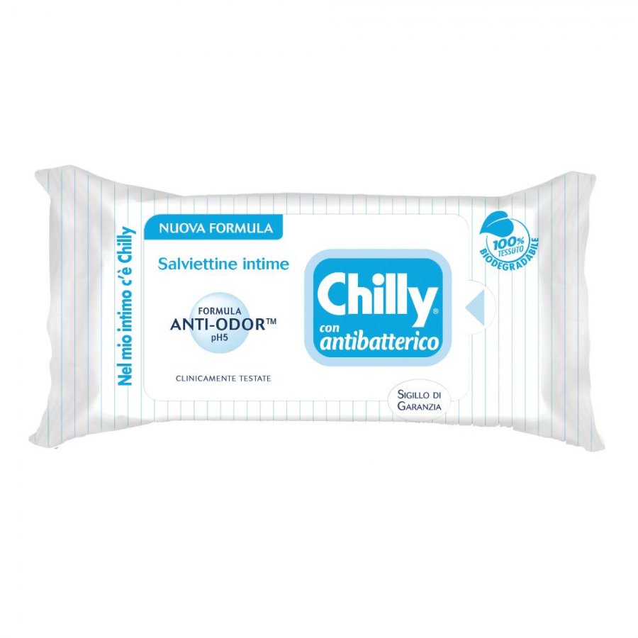 Chilly - Pocket Salviette Intime Antibatteriche Confezione 12 Pezzi