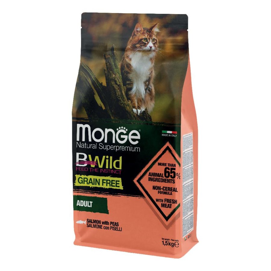 Monge BWild Grain Free Adult Salmone, 1.5 kg Monge BWild Grain Free Adult Salmone, 1.5 kg