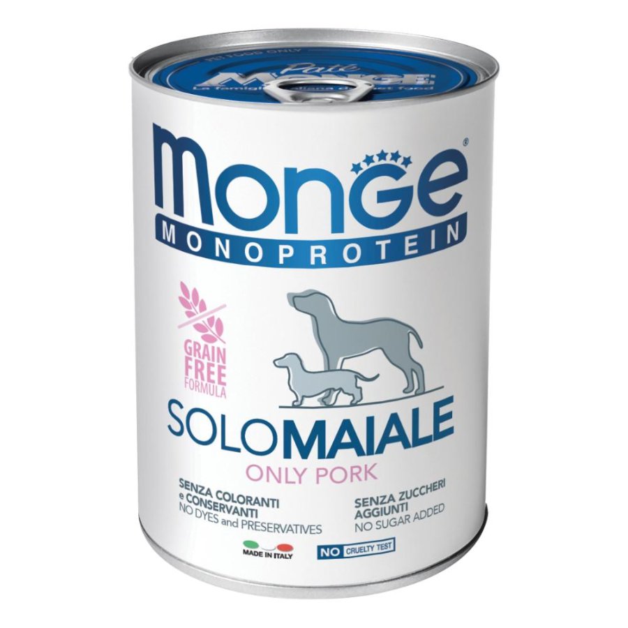 MONGE CANE MONOPROTEICO SOLO MAIALE 150GR (vaschetta)