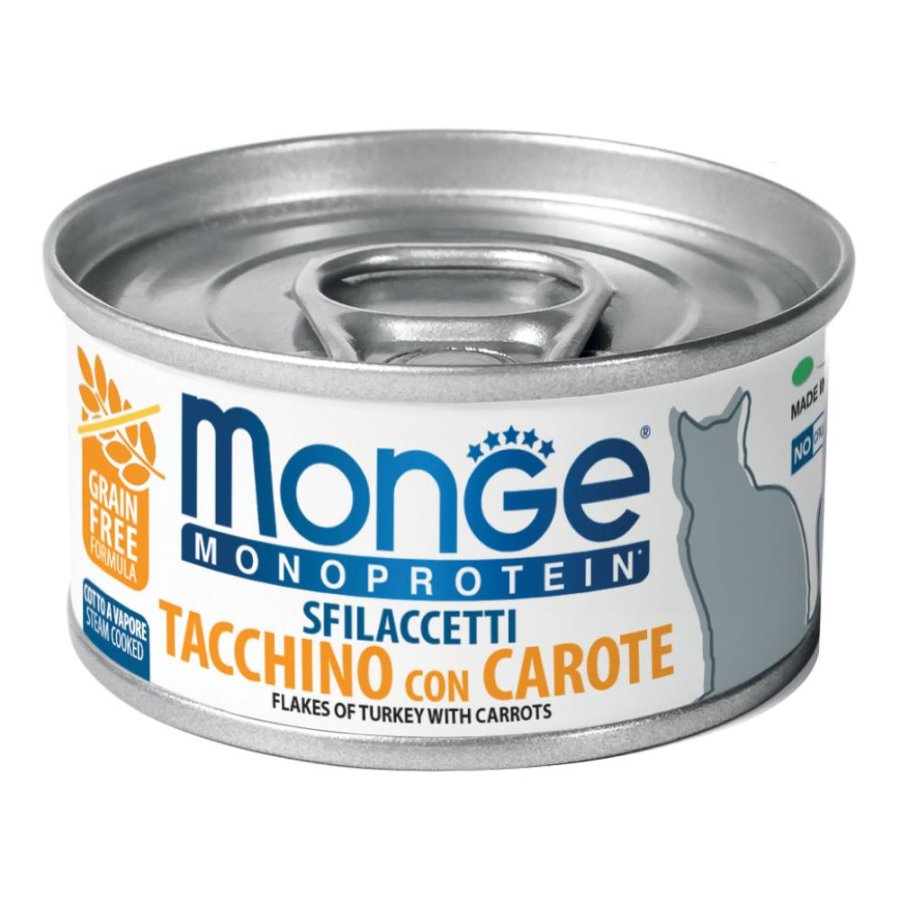 MONGE GATTO MONOPROT TACCHIN/CAR80G
