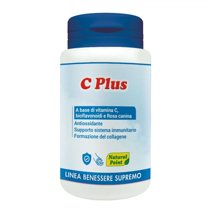 Natural Point C Plus - Integratore Antiossidante 60 Compresse, Supporto Sistema Immunitario e Formazione del Collagene