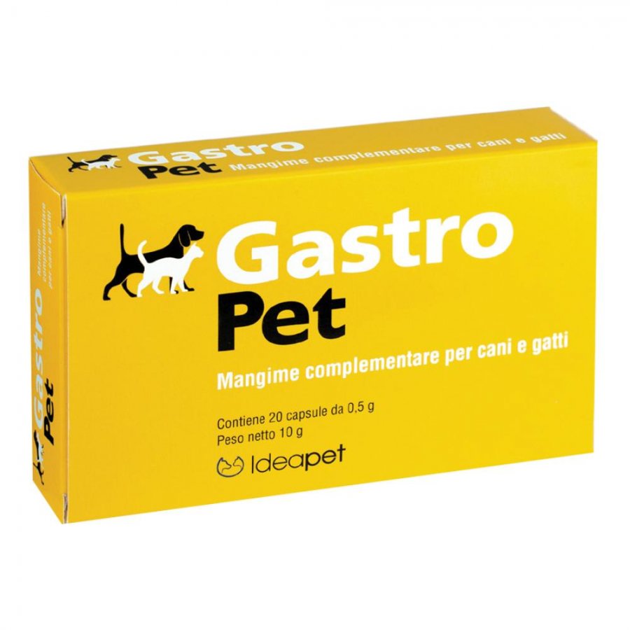 Gastro Pet 20 Capsule - Mangime Complementare per Cani e Gatti - Promuovi la Salute Digestiva