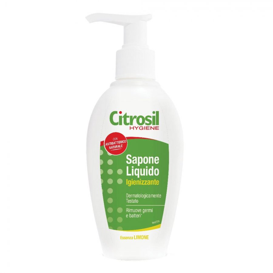 Citrosil Hygiene Sapone Liquido Igienizzante Antibatterico al Limone 250 ml - Sapone Igienizzante per Mani