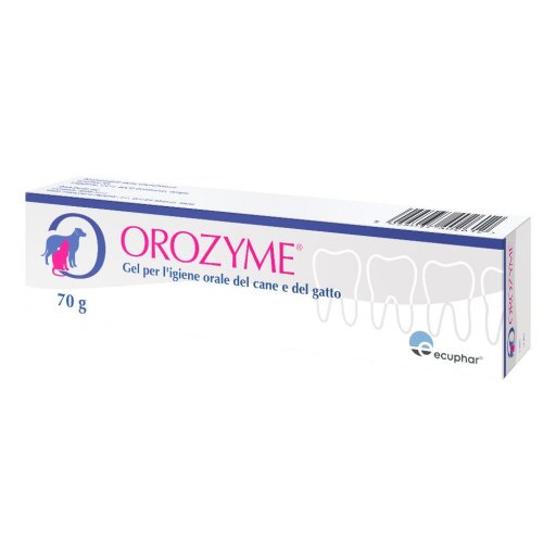 Orozyme Gel Igiene Orale del Cane e del Gatto 70g - Gel Dentale per una Bocca Sana e Alito Fresco