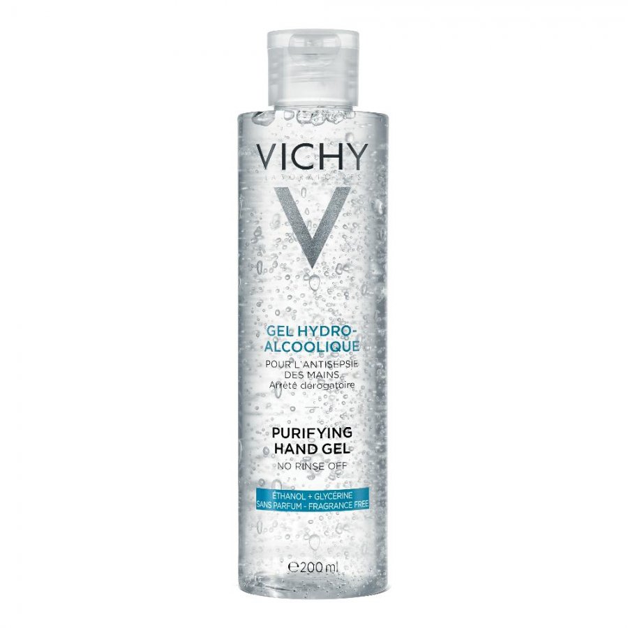 Vichy Gel Detergente Antibatterico Igienizzante Mani Idroalcolico 200 ml