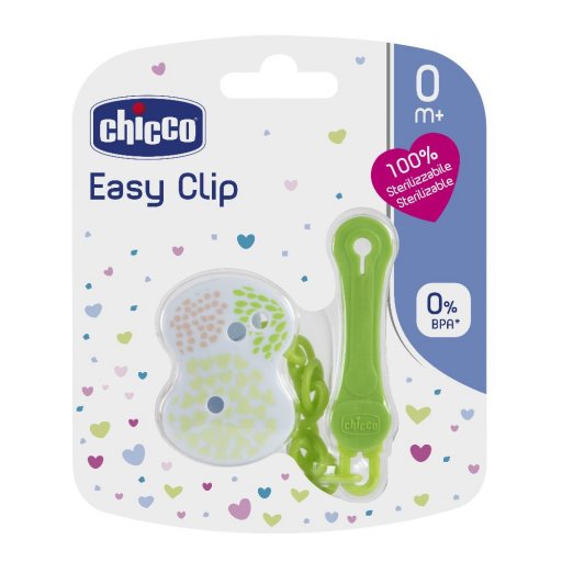 Chicco Clip Con Catenella Colori Assortiti - Clip Con Catenella Mixed Colors