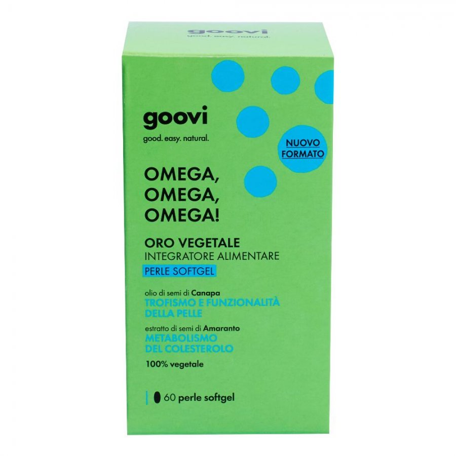 Goovi Oro Vegetale 60 Perle - Integratore Omega 3-6-9 100% Vegetale