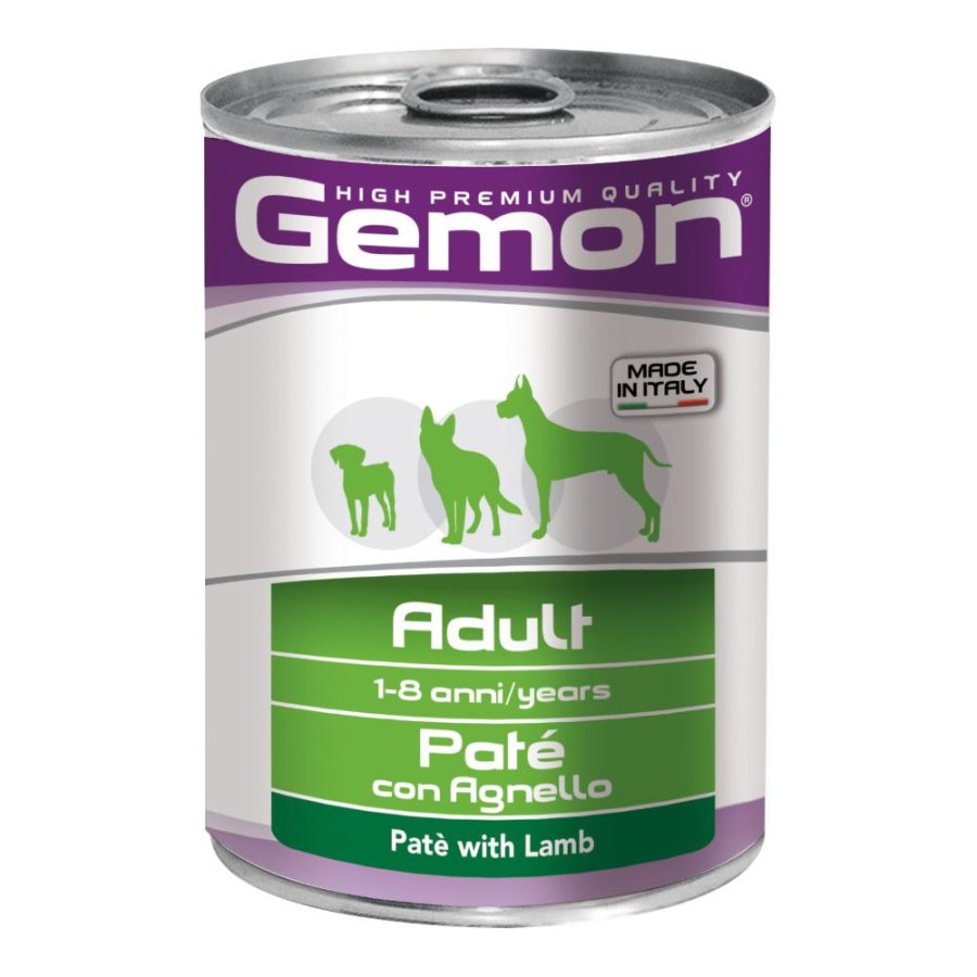 GEMON CANE ADULT PATE' AGNELLO 400GR (lattina)