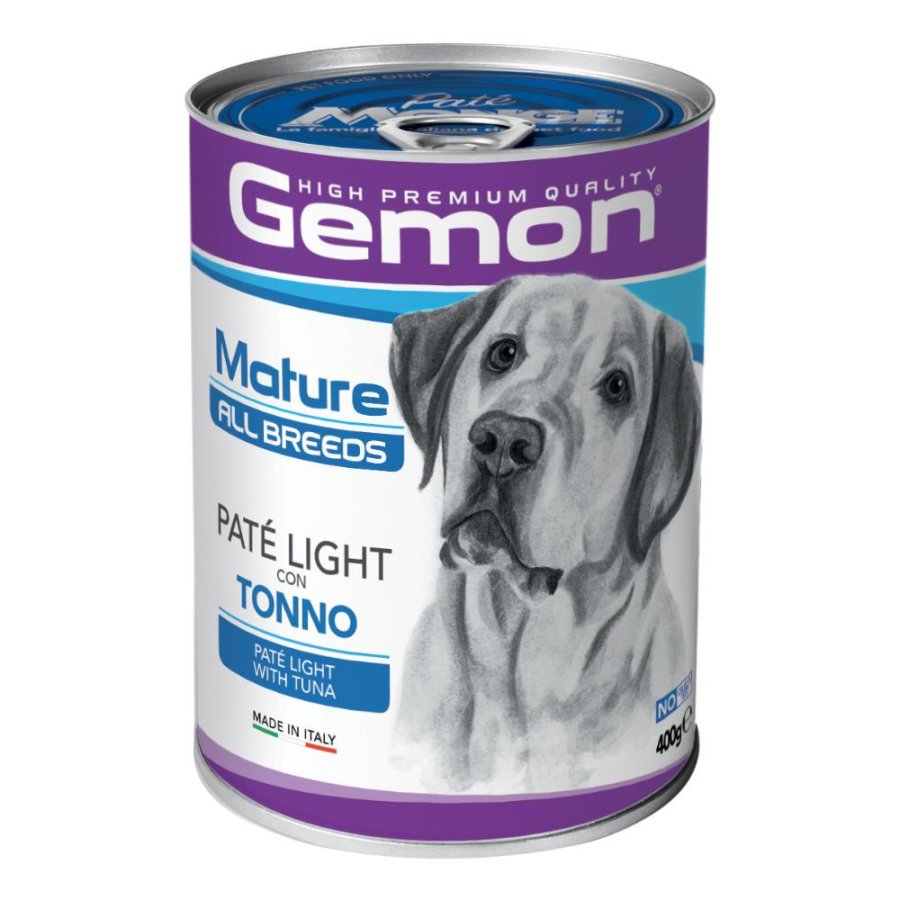 GEMON CANE ADULT PATE' LIGHT TONNO 400GR (lattina)