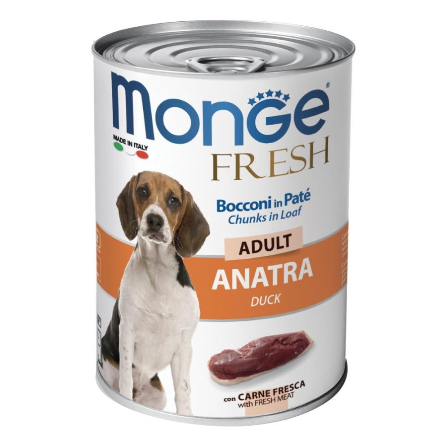 MONGE CANE FRESH ADULT PATE' ANATRA 400GR (lattina)