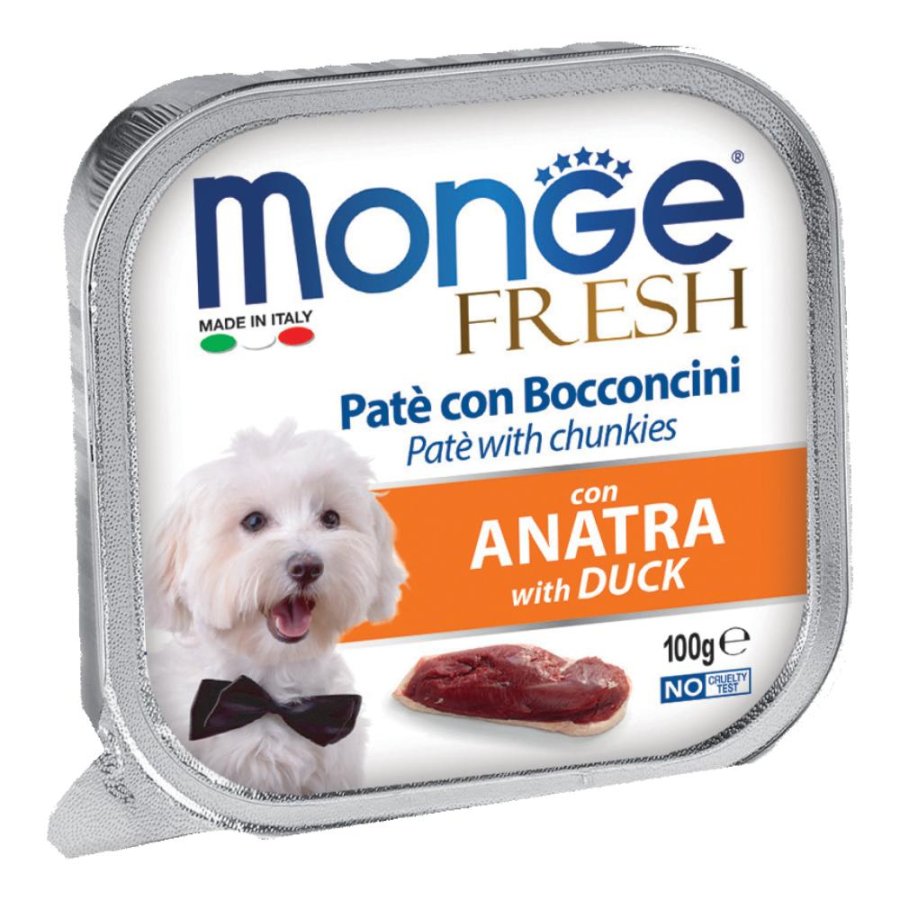 MONGE CANE FRESH PATE' ANATRA 100GR (vaschetta)