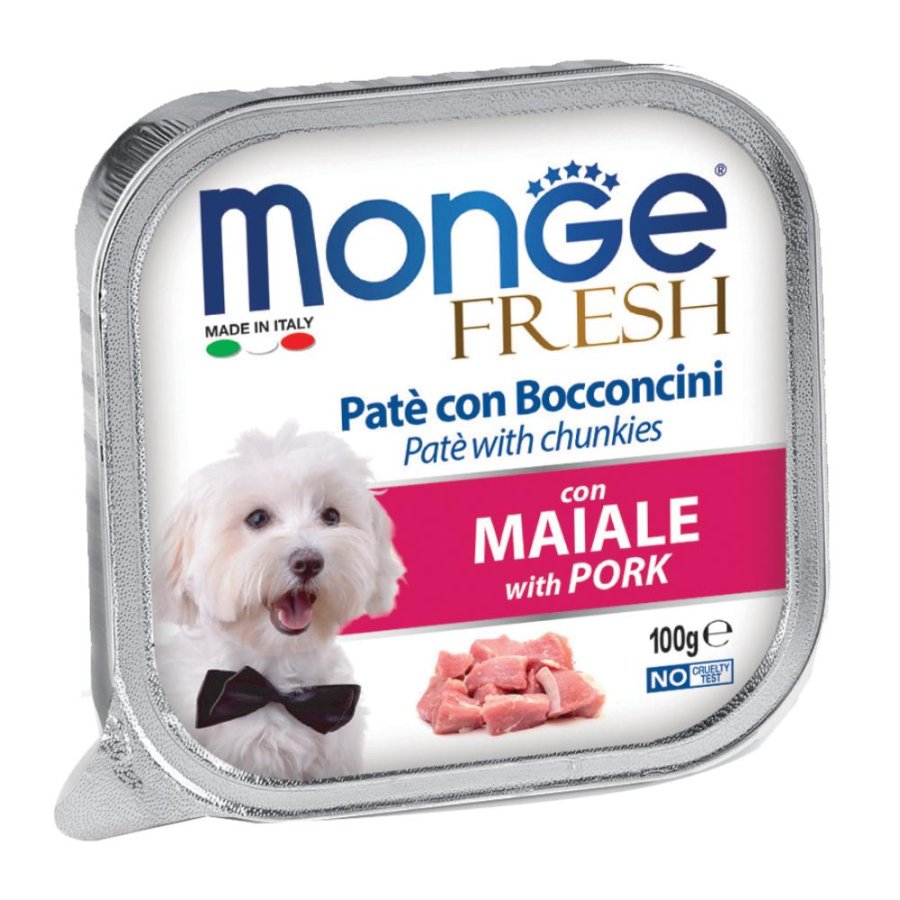 MONGE CANE FRESH PATE' MAIALE 100GR (vaschetta)