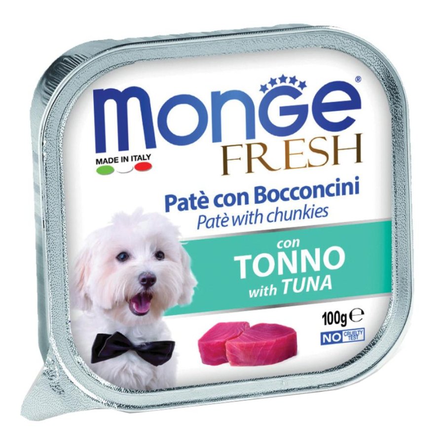 MONGE CANE FRESH PATE' TONNO 100GR (vaschetta)