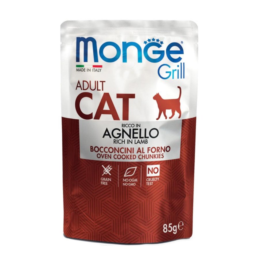 MONGE GATTO GRILL ADULT AGNELLO 85GR (bustina)
