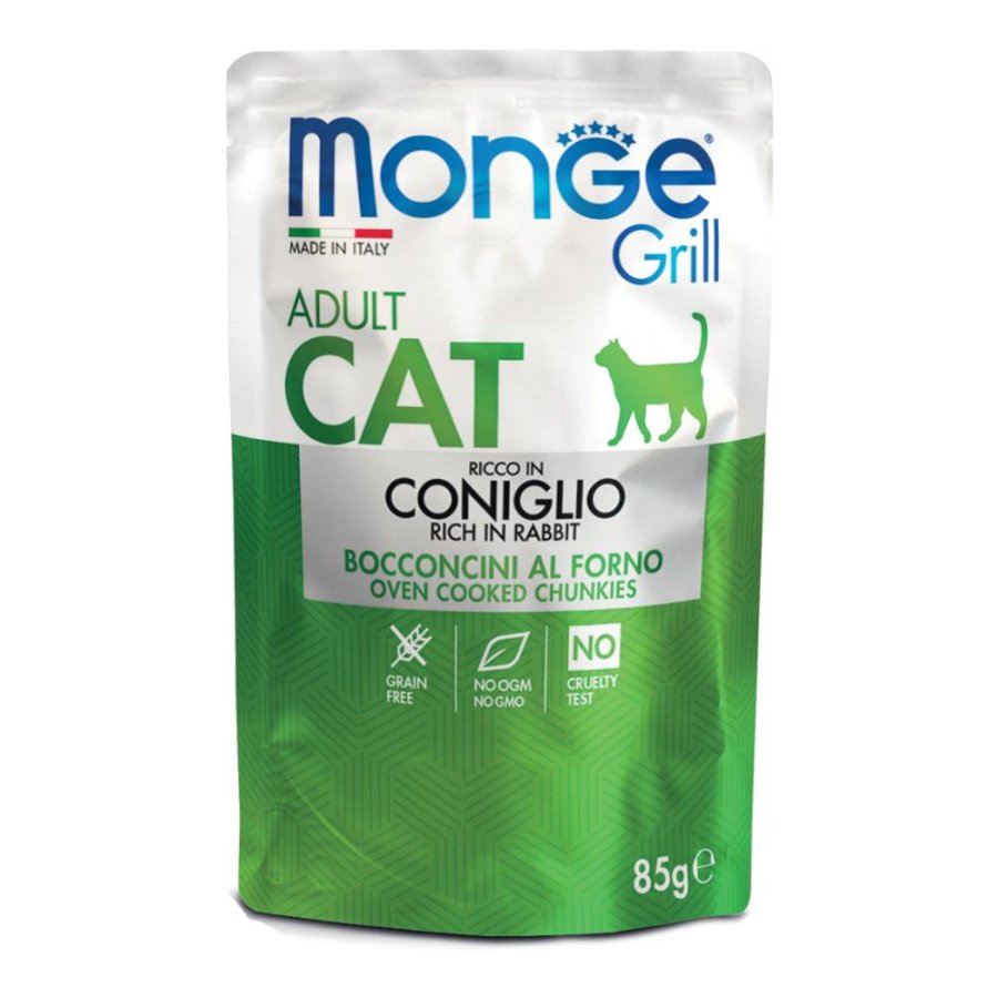 MONGE GATTO GRILL ADULT CONIGLIO 85GR (bustina)