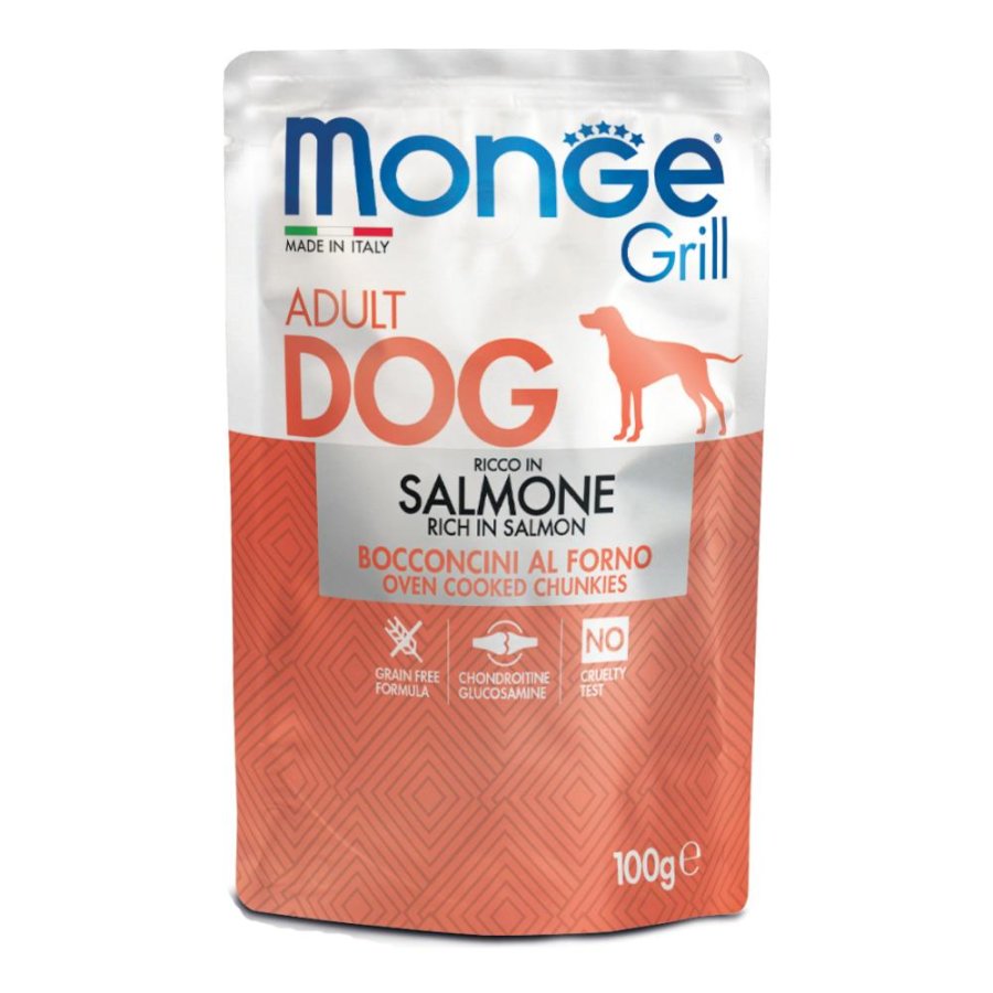 MONGE CANE GRILL SALMONE 100GR (bustina)