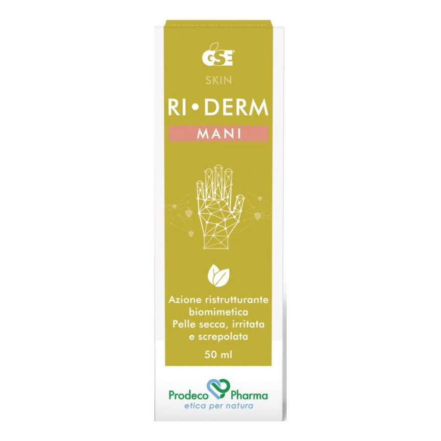 GSE Riderm Mani Crema Ristrutturante 50ml - Ripristina e Proteggi le Tue Mani con Principi Attivi Naturali