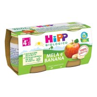 HiPP, Omogeneizzato Biologico di Mela e Banana, 2 x 80 g HiPP, Omogeneizzato Biologico di Mela e Banana, 2 x 80 g
