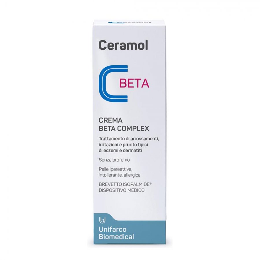 Ceramol Beta Complex Crema 50ml - Trattamento Idratante e Lenitivo per Pelle Sensibile
