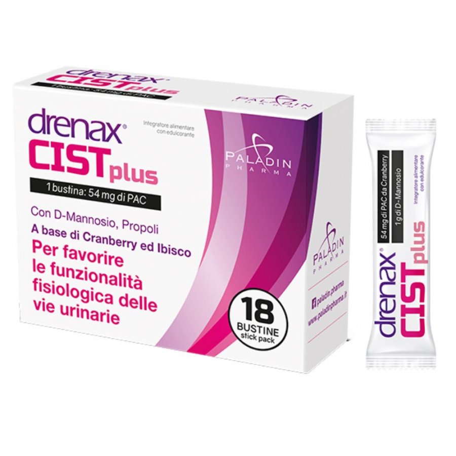 Drenax Forte Cist Plus Per Cistite - 18 Stick