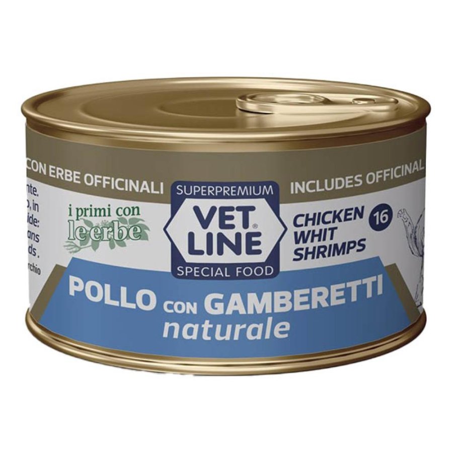 OLISTIKA VET LINE GATTO POLLO GAMBERETTI 70GR (lattina)