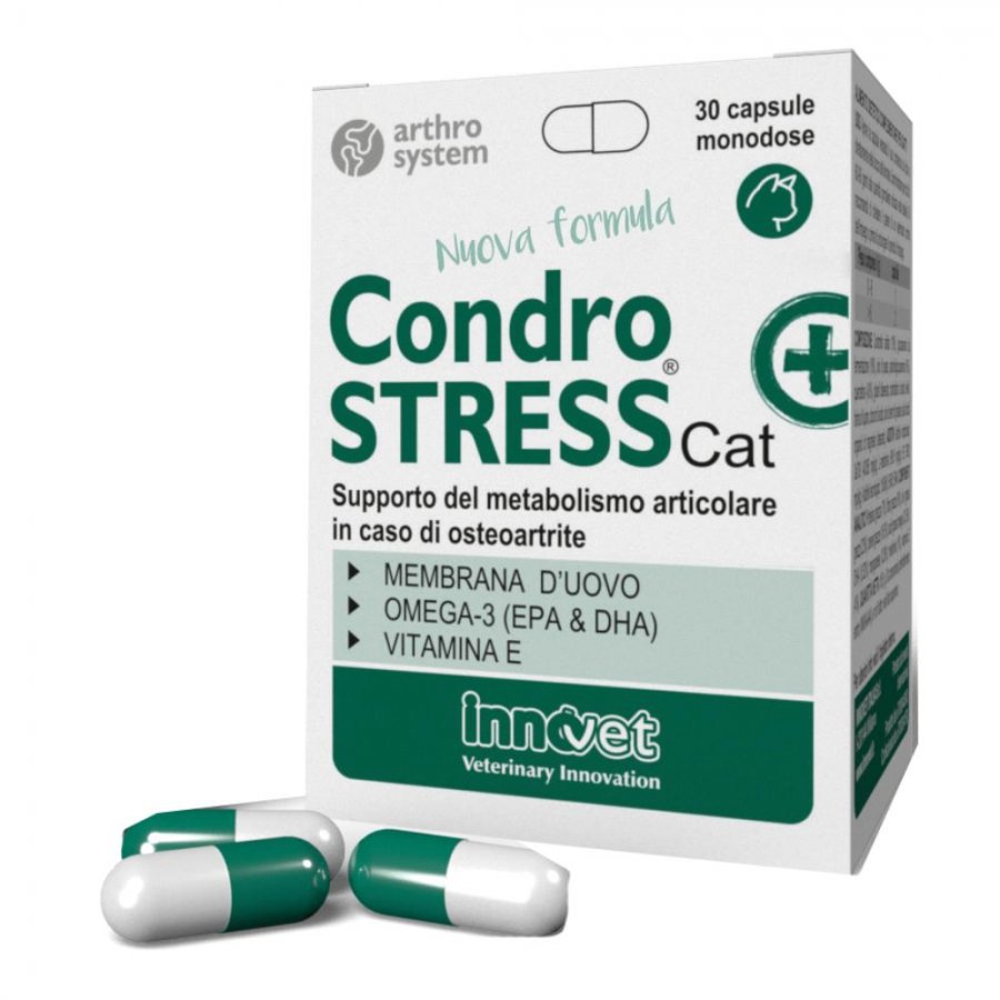 Condrostress 30 Compresse - Supporto per il Metabolismo Articolare dei Gatti