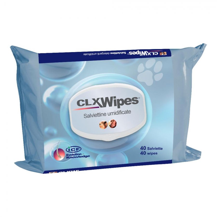 Clorexyderm Wipes Pocket Salviette Umidificate per Cani e Gatti 40 Salviette - Igiene e Pulizia Facile