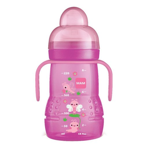 Mam Trainer biberon e tazza colore rosa 4+ mesi 220 ml