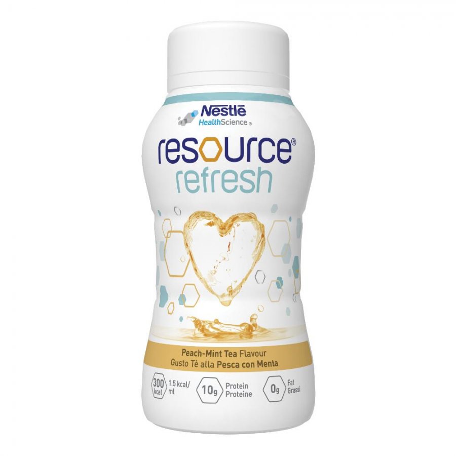 Nestlé Resource Refresh 4x200ml - Bevanda Idratante e Nutriente per il Benessere