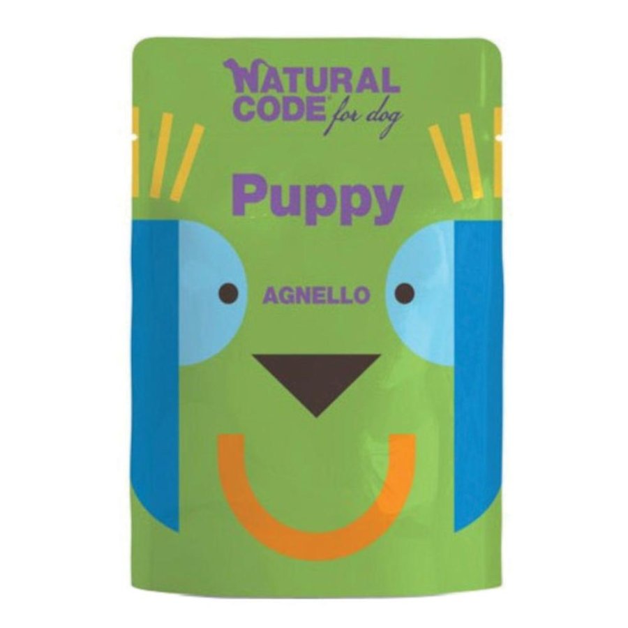 NATURAL CODE CANE PUPPY AGNELLO 100GR (bustina)