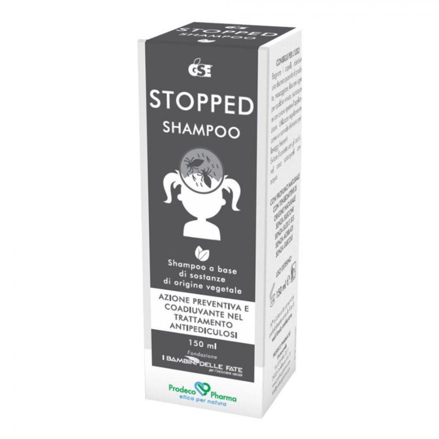 GSE Stopped Shampoo Trattamento Antipediculosi 150ml - Protezione Naturale per Capelli Sani