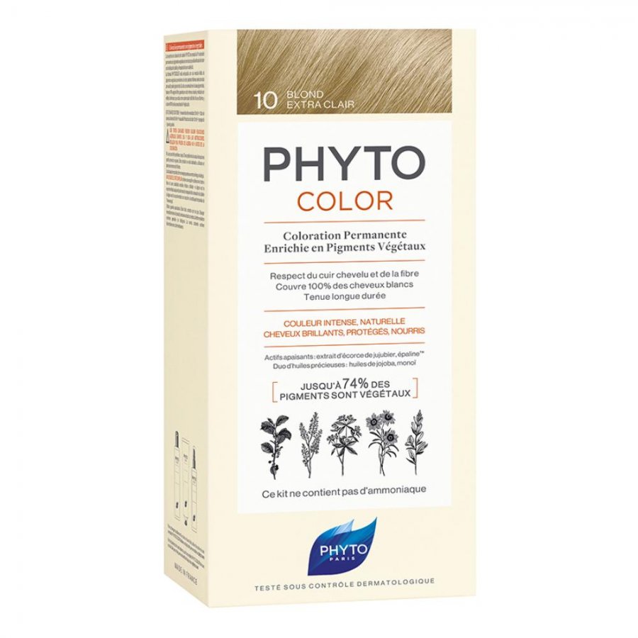 Phytocolor - 10 Biondo Chiarissimo Extra Colorazione Permanente Per Capelli
