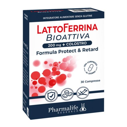 Lattoferrina Bioattiva 30 Compresse - Integratore Alimentare Gluten Free con Lattoferrina e Colostro