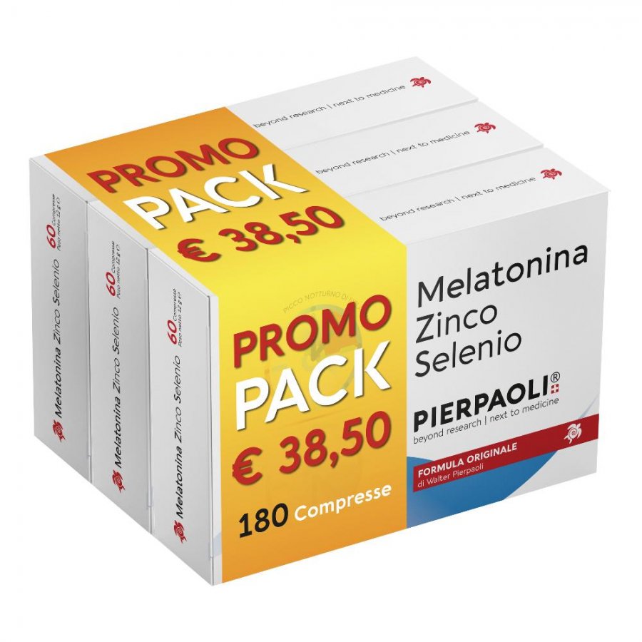 Melatonina Zinco-Selenio - 180 Compresse Promo Pack