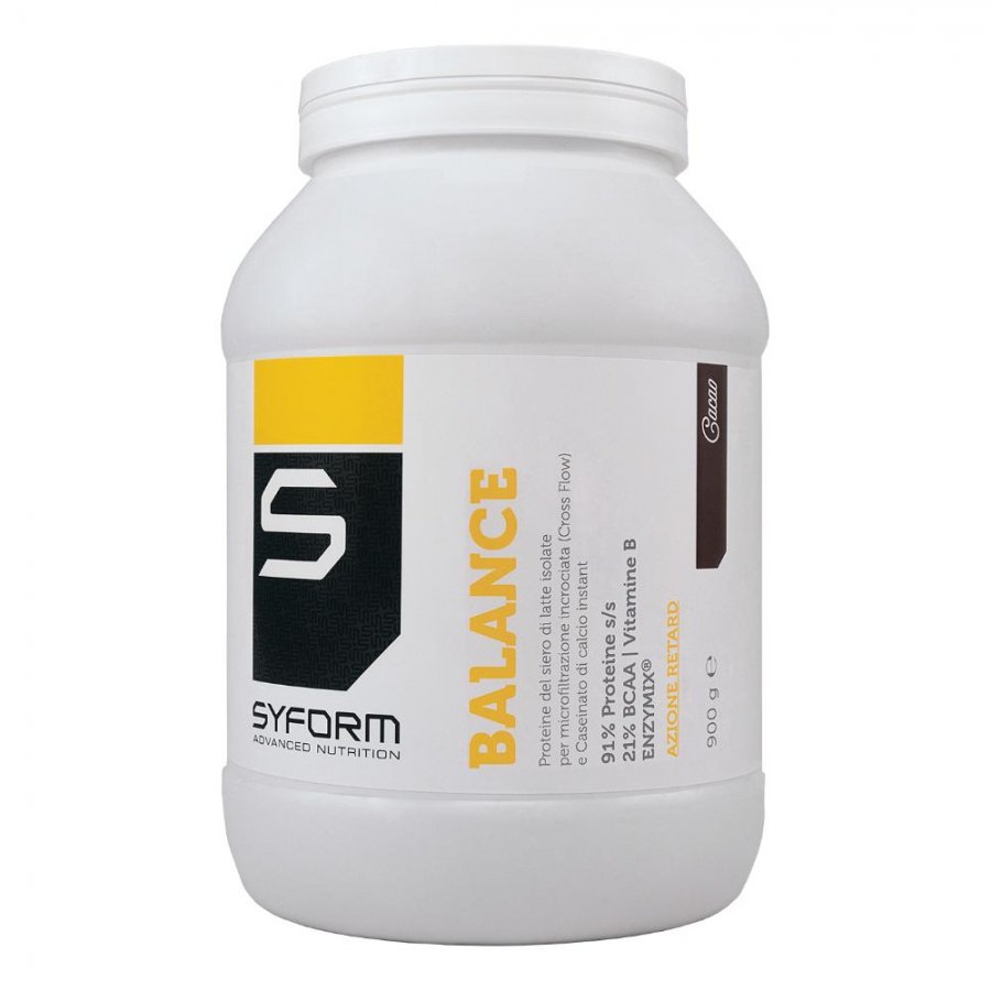 Syform Balance Cacao 900g - Integratore Alimentare a Base di Proteine del Latte