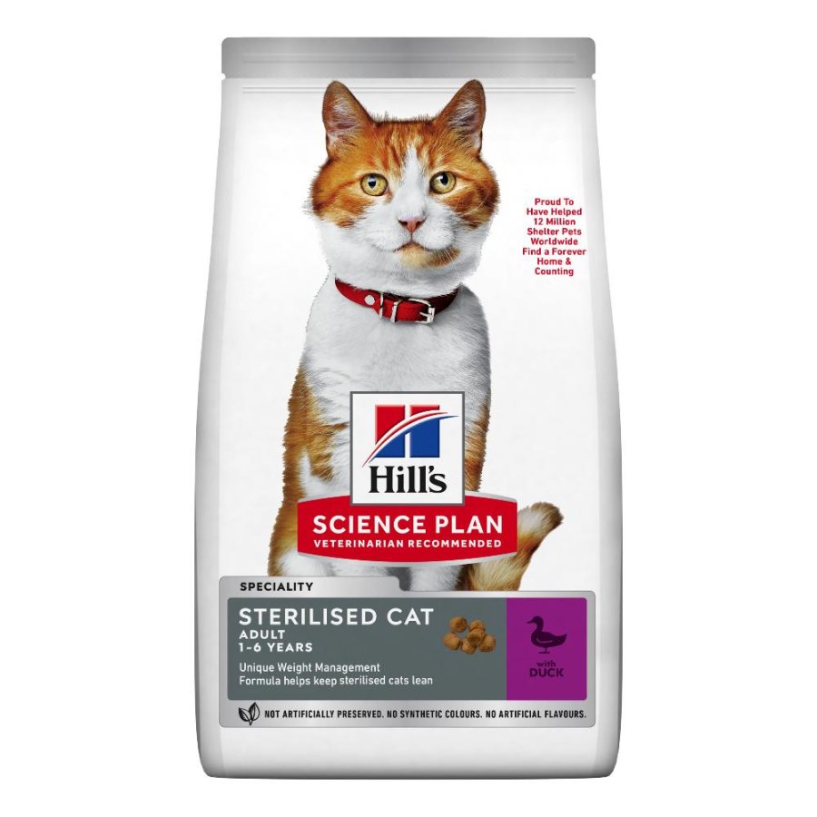 HILL'S GATTO SCIENCE SPECIALITY STERILISED YOUNG ADULT ANATRA 1,5KG