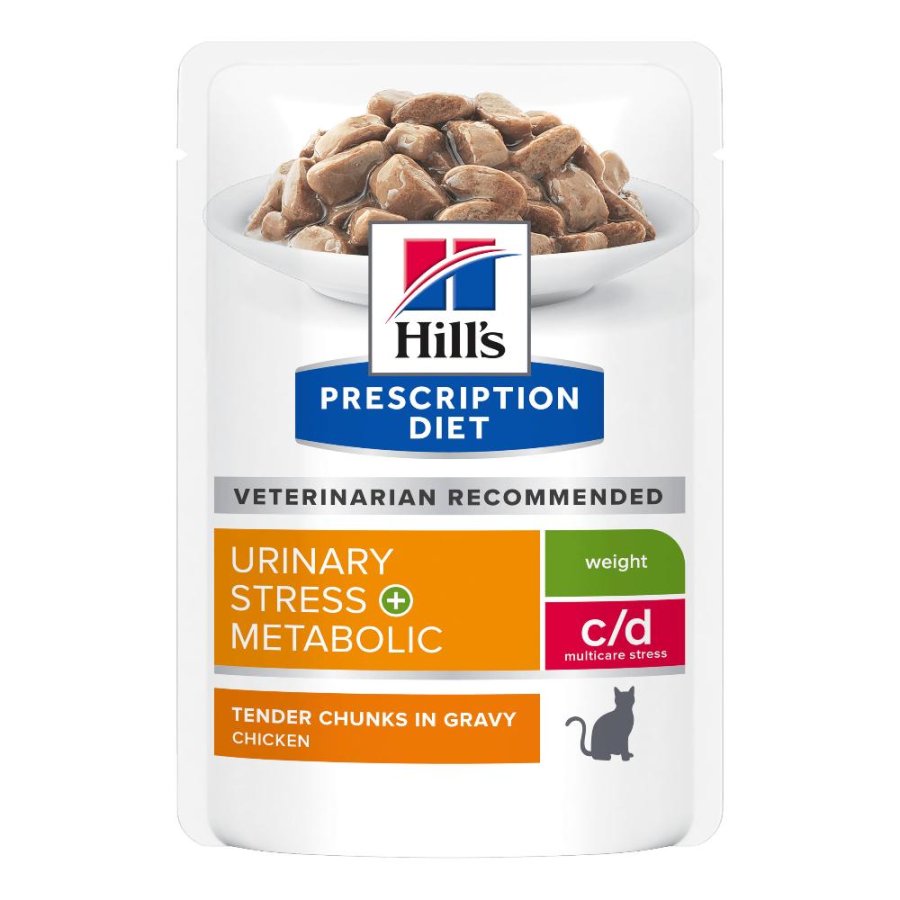 HILL'S GATTO DIET C/D URINARY STRESS METABOLIC GRAVY (IN SALSA) POLLO 85GR (bustina)