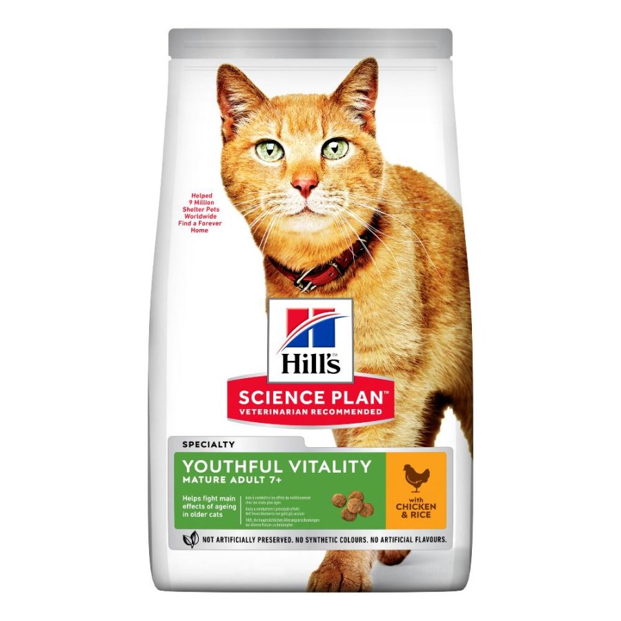 HILL'S GATTO SCIENCE SPECIALITY YOUTHFUL VITALITY MATURE POLLO 1,5KG