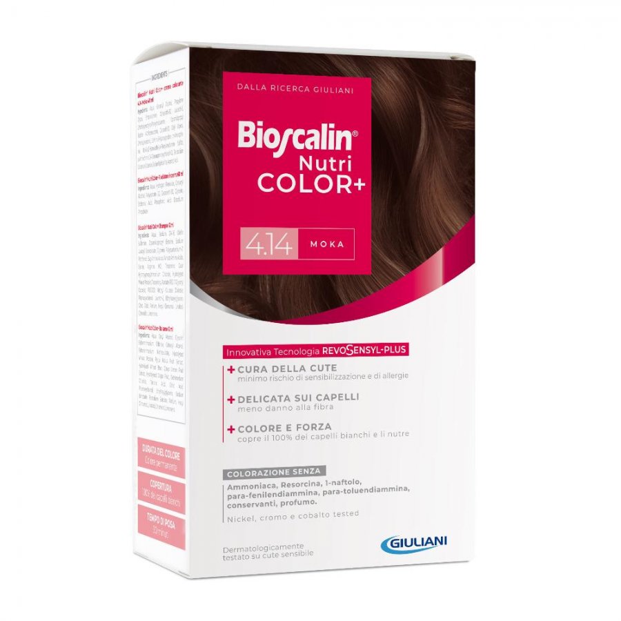 Bioscalin Nutricolor Plus Colorazione Capelli Permanente 4,14 Moka