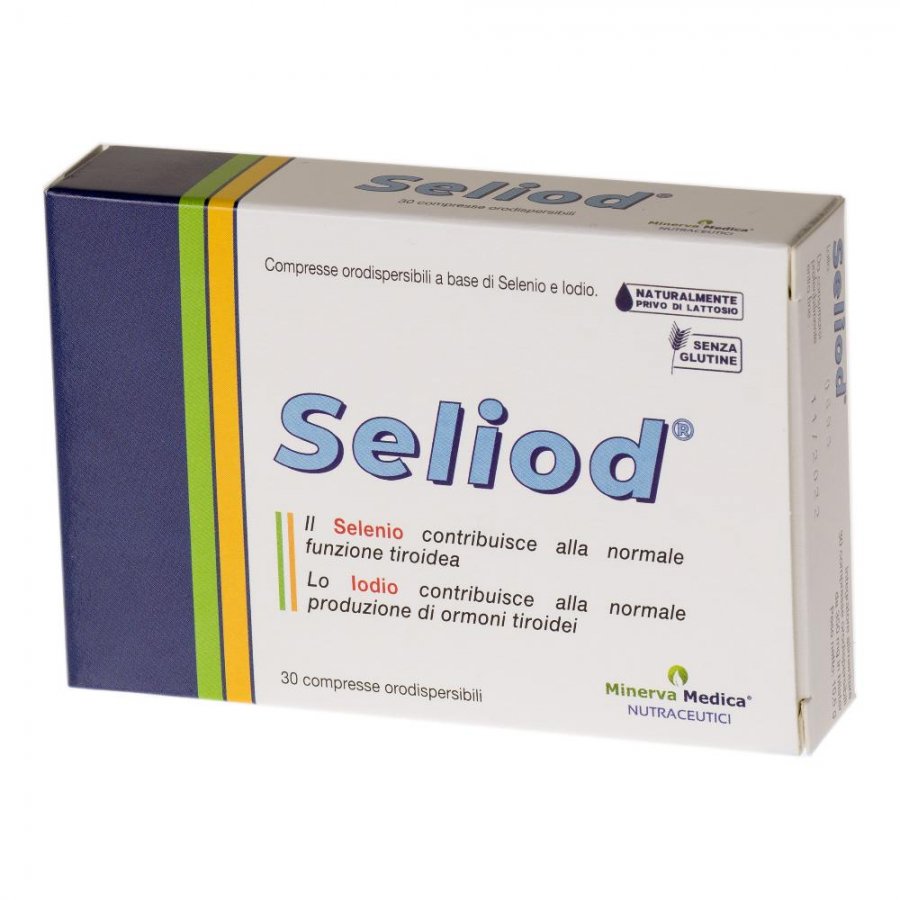 Seliod 30 Compresse Orodispersibili - Integratore Alimentare Selenio e Iodio per la Salute della Tiroide