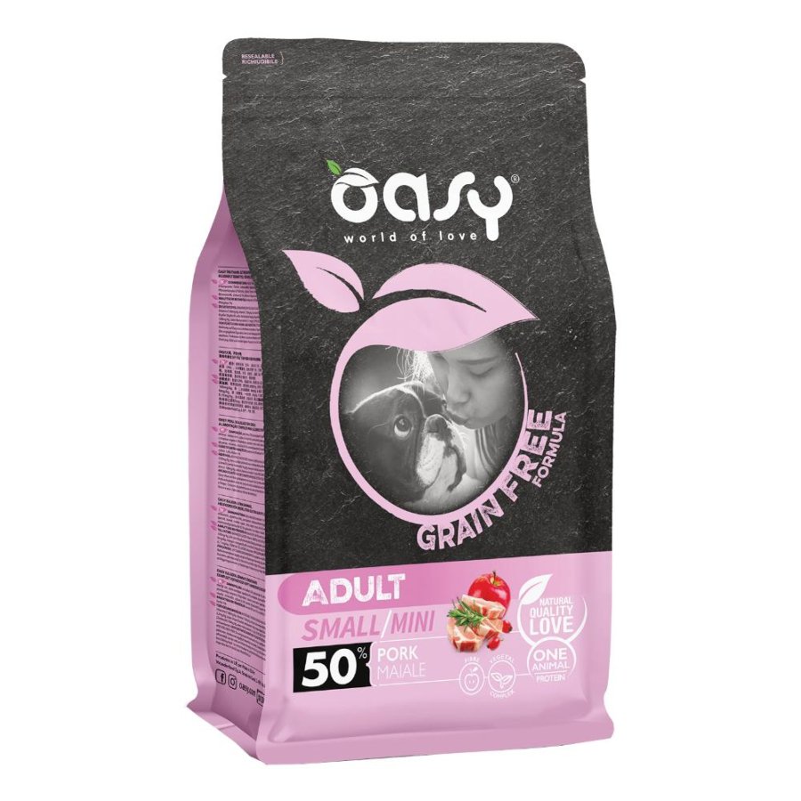 OASY CANE GRAIN FREE SMALL/MINI ADULT MAIALAE 800GR