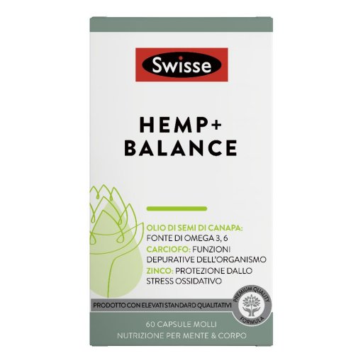 Swisse - Hemp + Balance 60 Capsule | Integratore di Canapa per l'Equilibrio