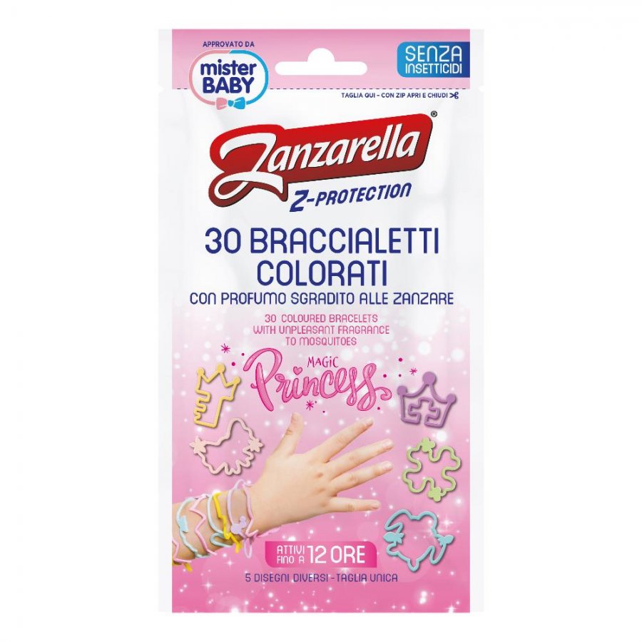 Zanzarella Z-Protection - Braccialetti Antizanzare Bambini 30 Pezzi