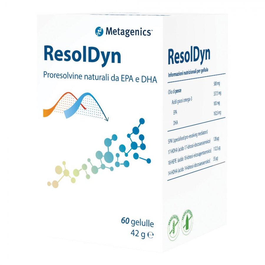 Resoldyn - Integratore alimentare che aiuta a mantenere i normali livelli dei grassi nel sangue 60 Gellule