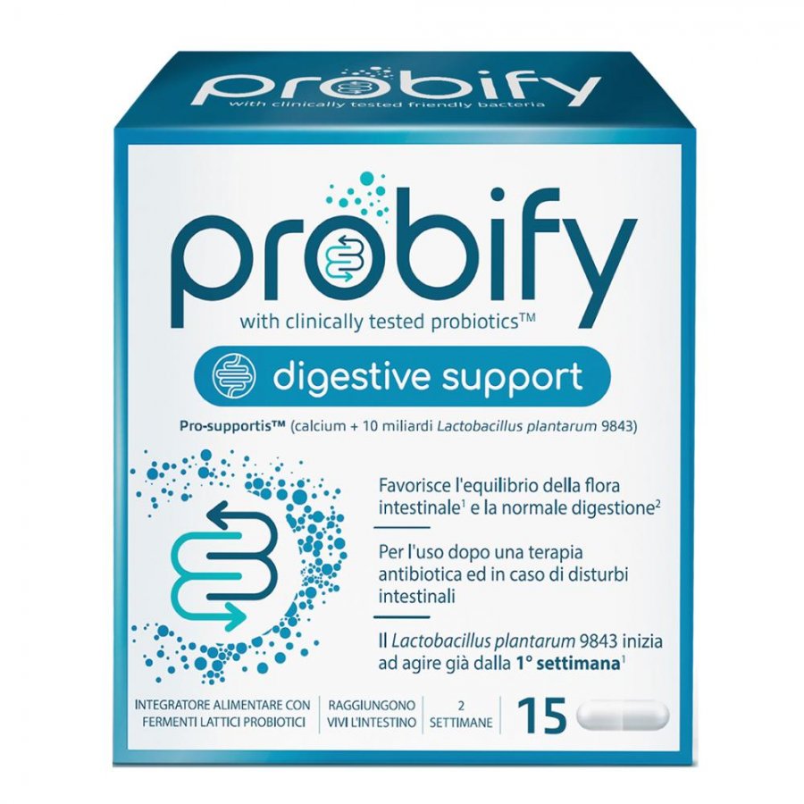 Probify Digestive Support - Integratore per il Benessere Digestivo 15 Capsule