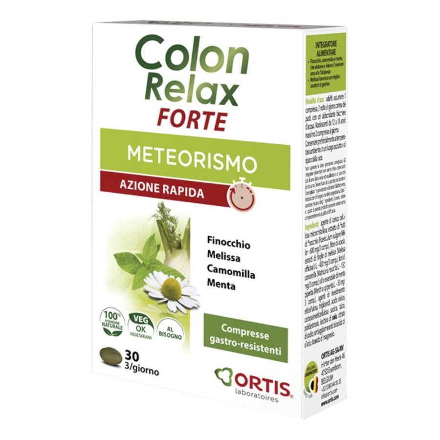 Colon Relax Forte - Integratore alimentare gastro-resistente 30 compresse