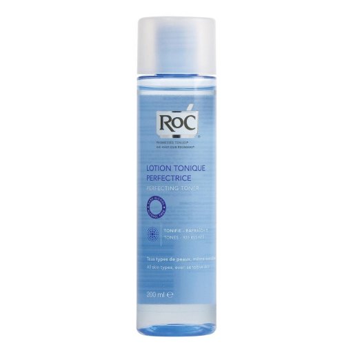 RoC Tonico Perfezionatore Viso 200ml - Detergente Tonificante per Pelli Fresche e Libere dalle Impurità