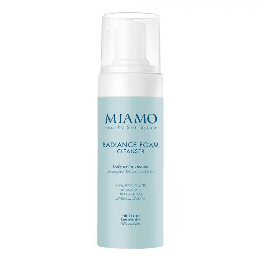 Miamo Total Care Radiance Foam 150ml - Detergente Schiumogeno Illuminante e Idratante