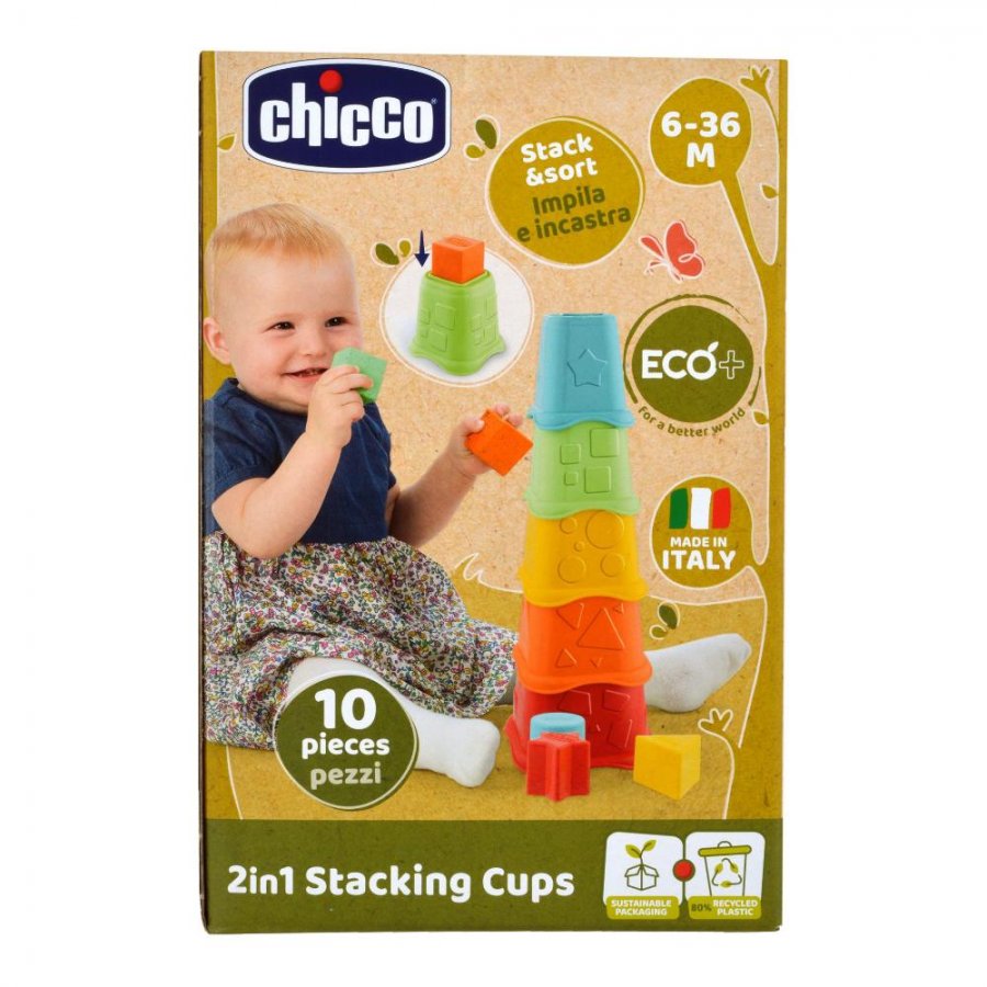 CHICCO Gioco 2in1 Stack Cups Eco+